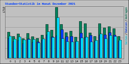 Stunden-Statistik im Monat Dezember 2021